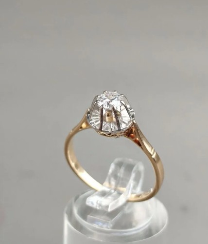 Anello solitario oro giallo - anello, in