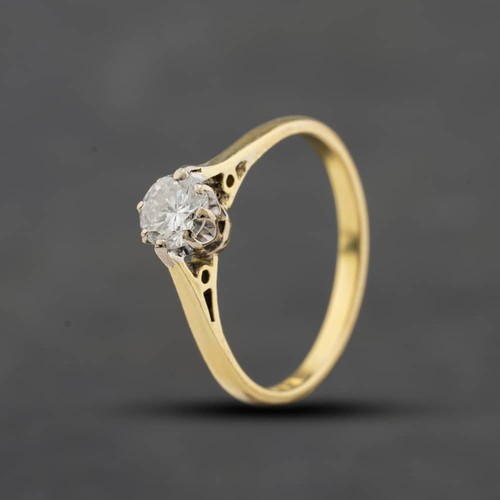 Anello solitario oro - solitario,