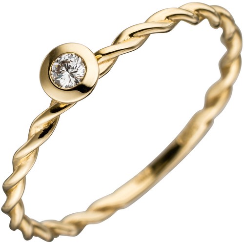 Anello solitario donna con - anello,