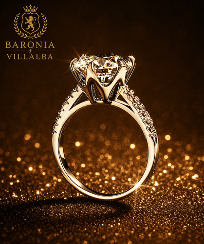 Anello solitario oro - 5,00,