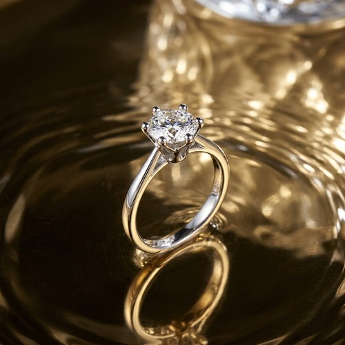 Anello crown solitario con - crown,