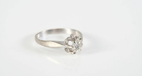 Anello oro bianco - anello,