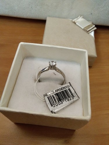 Raffinato anello solitario - anello,