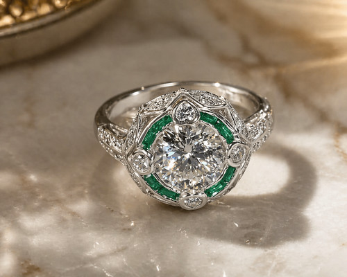 Anello solitario in - 2,00,