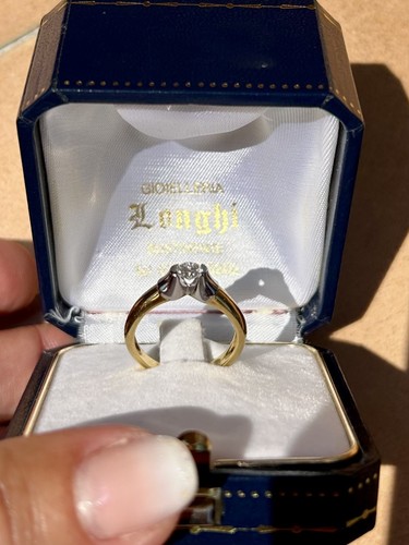 Anello solitario oro 18k - solitario,