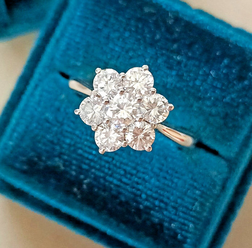 Anello solitario fiore - anello,