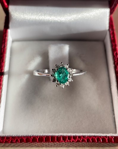 Anello oro bianco con - bianco,