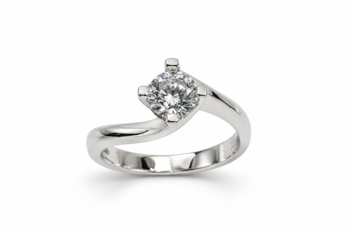 Anello solitario valentino - anello,